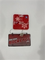 Ohio State Buckeyes NCAA Metal License Plate Ornament