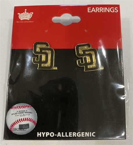 San Diego Padres MLB Gold Post Earrings *SALE*