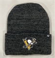 Pittsburgh Penguins NHL Black Brain Freeze Knit Cuff Cap