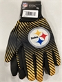 Pittsburgh Steelers NFL Full Color 2 Tone Sport Utility Gloves - 6ct Lot