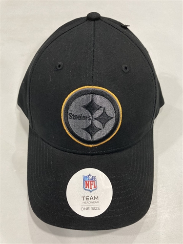 Pittsburgh STEELERS NFL Black Mass Essential MVP Adjustable Hat *NEW*