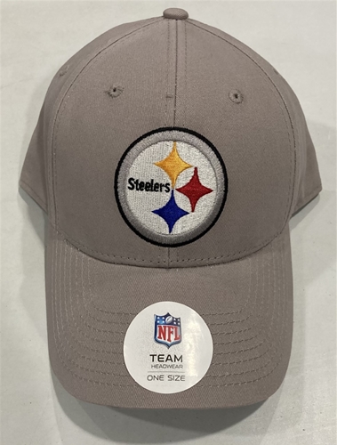 Pittsburgh STEELERS NFL Gray Basic MVP Adjustable Hat *NEW*