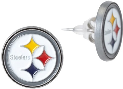 Pittsburgh STEELERS NFL Silver Stud Earrings