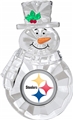 Pittsburgh Steelers NFL Traditional Snowman Ornament - 6 Count Case