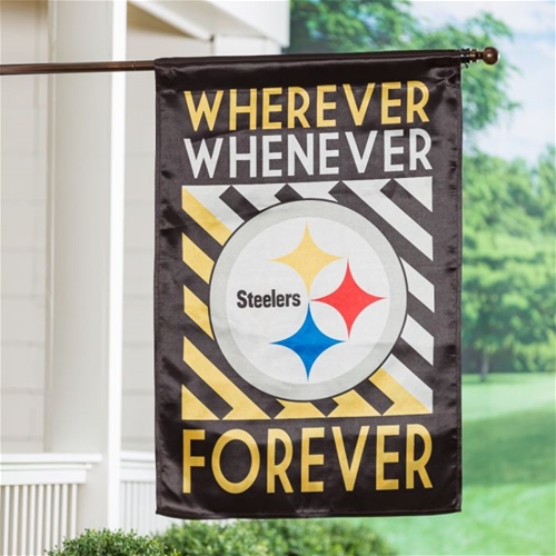 Pittsburgh STEELERS NFL 28''x 44'' 2-Sided Banner Flag *SALE*