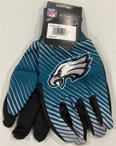 Philadelphia Eagles NFL Full Color 2 Tone Sport Utility Gloves - 6ct Lot