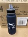 Penn State Nittany Lions NCAA 25oz Single Wall Stainless Steel Flip Top Water Bottle *NEW* - 6ct Case