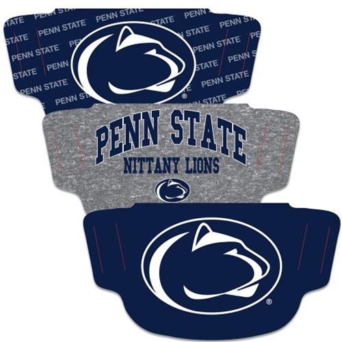 Penn State Nittany Lions NCAA 3-Pack FAN Mask Face Covering *SALE*