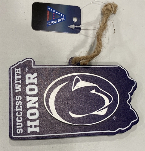 Penn State Nittany Lions NCAA Wooden State Ornament - 12ct Case *NEW*