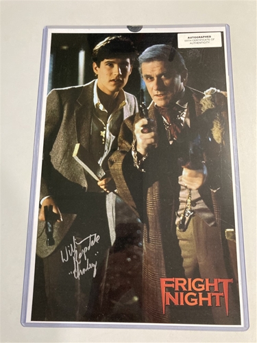 William Ragsdale Signed Fright Night 11''x17'' Film POSTER w/ COA *NEW*