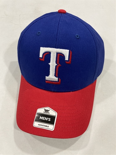 Texas Rangers MLB Royal Mass Two Tone Basic MVP Adjustable Hat *NEW*