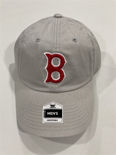 Boston RED SOX Cooperstown MLB Gray Mass Clean Up Adjustable Hat *NEW*