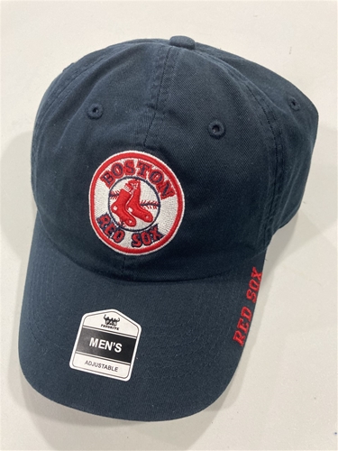 Boston RED SOX Cooperstown MLB Navy Mass Club Acton Clean Up Adjustable Hat *NEW*