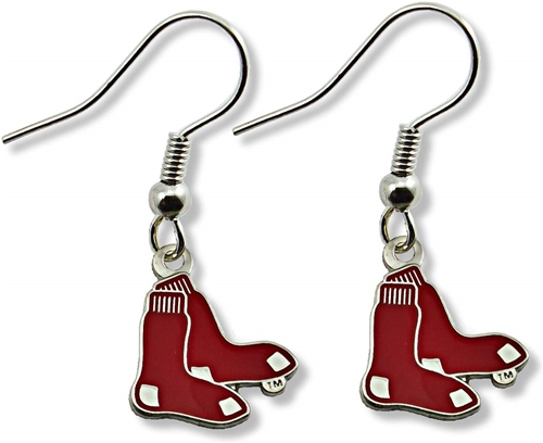 Boston RED SOX MLB Silver Dangle Earrings *SALE*