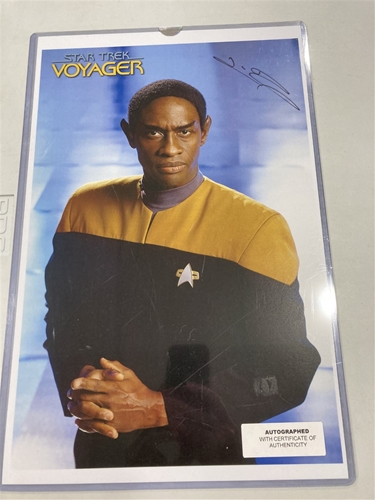 Tim Russ Signed Star Trek: Voyager 11''x17'' TV Series POSTER w/ COA *NEW*