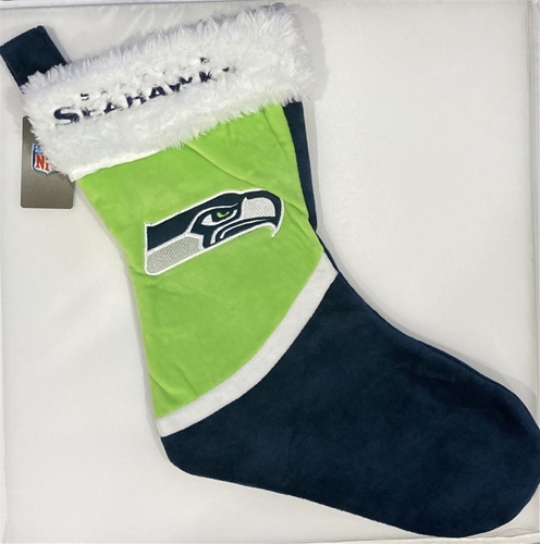 Seattle Seahawks NFL Basic Holiday 17'' CHRISTMAS Stocking *SALE*