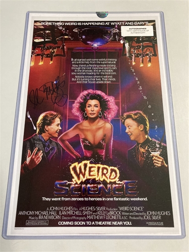Ilan Mitchell Smith Signed Weird Science 11''x17'' Film POSTER w/ COA *NEW*