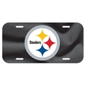 Pittsburgh Steelers Logo NFL Souvenir Black Plastic License Plate