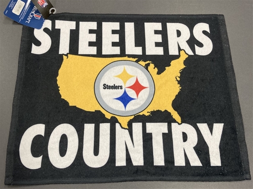 Pittsburgh STEELERS NFL Black ''STEELERS Country'' Rally Towel *NEW*