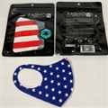 USA Flag Reusable Face Masks w/ Ear Loops - 1 Dozen