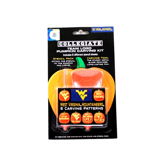 West Virginia Mountaineers NCAA Team Logo Pumpkin Carving Kit - 12ct Case