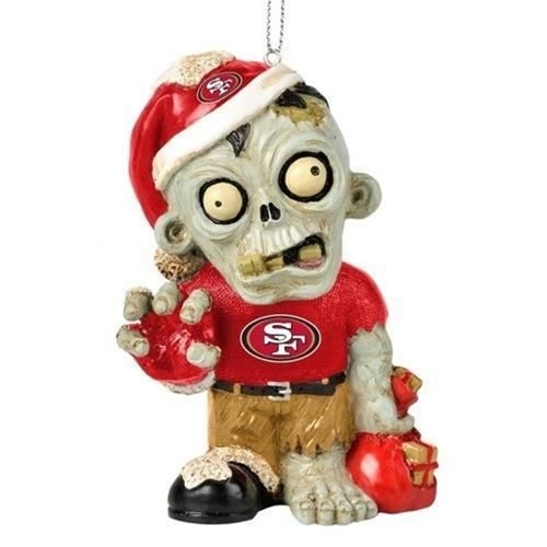 San Francisco 49ers NFL Resin Zombie Ornament