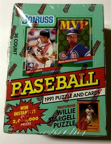 1991 Donruss Baseball Factory Sealed Series 2 Wax Box - 36 Packs