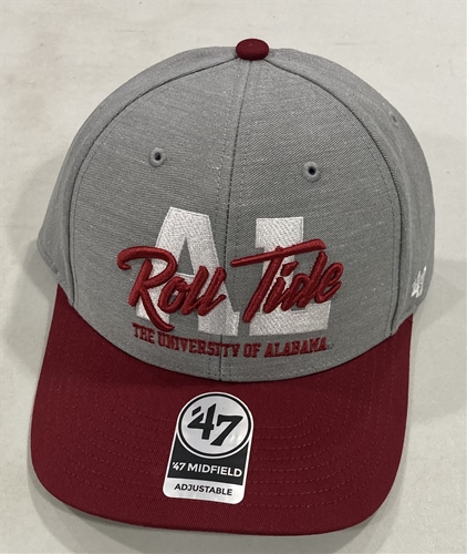 Alabama Crimson Tide NCAA Gray Local State Midfield Snapback Hat *NEW*