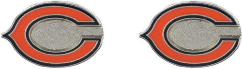 Chicago Bears NFL Silver Post Stud Earrings