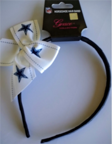 Dallas Cowboys NFL Grace Collection Bow Headband *SALE* - 4ct LOT