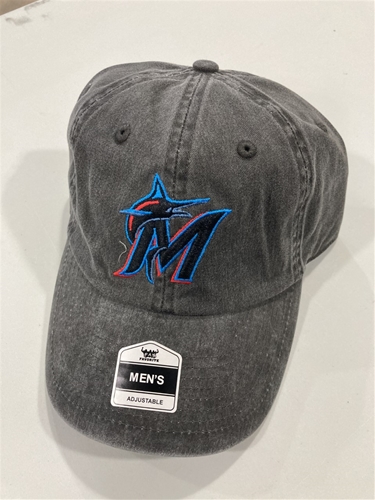 Miami Marlins MLB Black Mass Matter Clean Up Adjustable Hat *SALE*