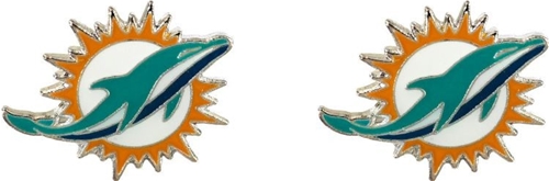 Miami Dolphins NFL Post Stud Earrings