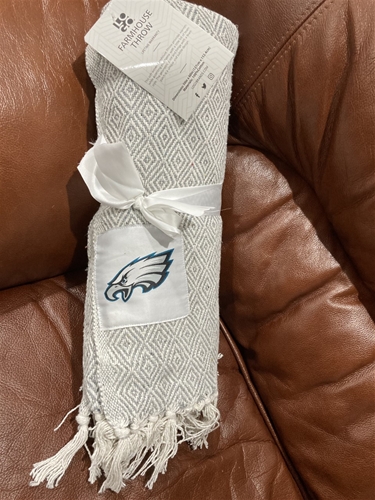 Philadelphia Eagles NFL 50" x 60" Farmhouse Throw Blanket *NEW* - 6ct Case