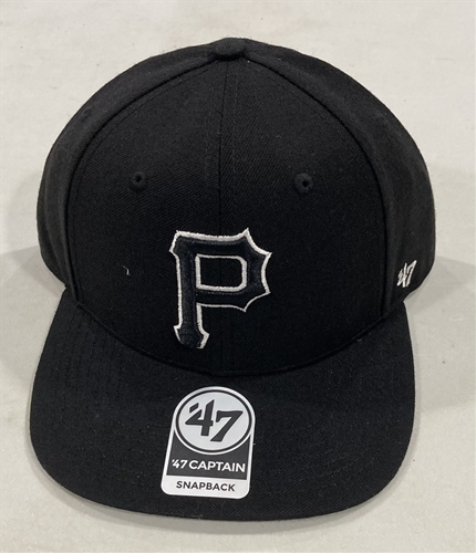 Pittsburgh Pirates MLB Black No Shot Captain Snapback Hat *NEW*