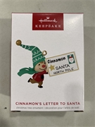 2023 Hallmark Cinnamon's Letter to Santa Limited Edition Keepsake Ornament *SALE*