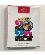  2024 Hallmark Congrats, Grad! Porcelain Keepsake Photo Holder Ornament *NEW*