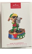 2024 Hallmark North Pole Tree Trimmers Band Hank on Harmonica Keepsake Ornament *NEW*