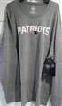 New England Patriots NFL Slate Grey Fieldhouse Long Sleeve Men's T Shirt *SALE* Size 3XL