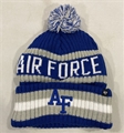 Air Force Fighting Falcons NCAA Royal Bering Knit Cuff Cap w/ Pom *NEW*
