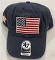 Houston Astros MLB Vintage Navy Heritage Front Clean Up Adjustable Hat