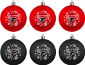 Atlanta Falcons NFL 6 Pack Home & Away Shatter-Proof Ball Ornament Gift Set - 4ct Case