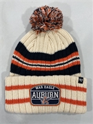 Auburn Tigers Vintage NCAA Natural Hone Patch Knit Cuff Cap w/ Pom *NEW*