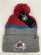 Colorado Avalanche NHL Cardinal Split Shadow Knit Cuff Pom *NEW*