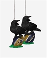 Baltimore Ravens NFL 2 Pack Thematic Resin Ornament Set
