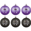Baltimore Ravens NFL 6 Pack Home & Away Shatter-Proof Ball Ornament Gift Set - 4ct Case