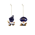 Baltimore Ravens NFL Gnome Fan Ornament 2 Assorted *NEW* - 6ct Case