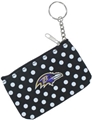 Baltimore Ravens NFL Nylon Polka Dot Coin Purse Key Ring