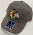 Chicago Blackhawks NHL Charcoal Adjustable Hat *SALE*
