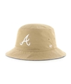 Atlanta Braves MLB Khaki Chambray Ballpark Bucket Hat