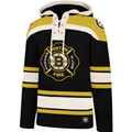 Boston Bruins Fire Department NHL Jet Black Superior Lacer Men's Hoodie *SALE* - Dozen Lot